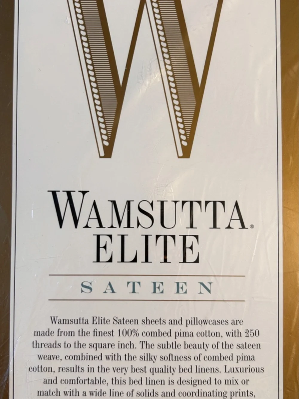 Wamsutta new package